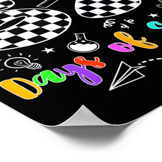 I Survived 67 Days Of School Funny Meme Teacher St ポスター (角)