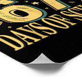 I Survived 67 Days Of School Funny Meme Teacher St ポスター (角)