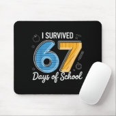 I Survived 67 Days Of School Funny Meme Teacher St マウスパッド (マウス)