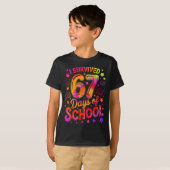 I Survived 67 Days Of School Funny Meme Teacher St Tシャツ (正面フル)