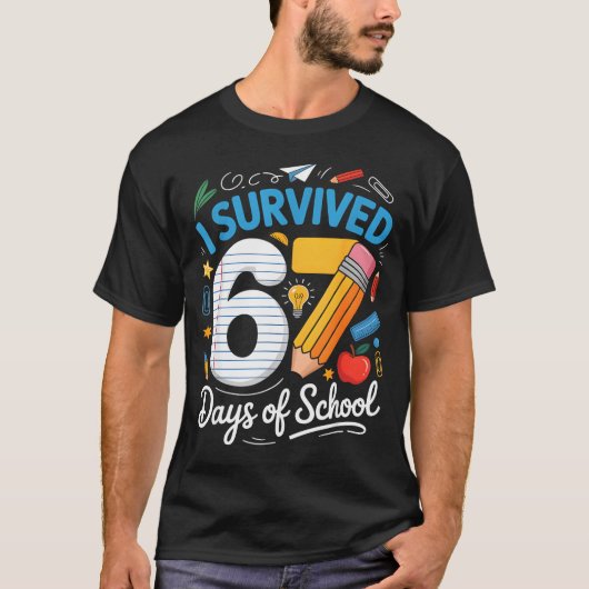I Survived 67 Days Of School Funny Meme Teacher St Tシャツ (正面)