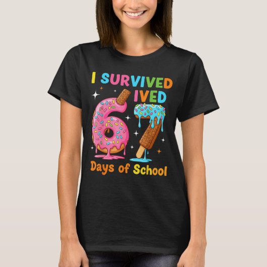 I Survived 67 Days Of School Funny Meme Teacher St Tシャツ (正面)