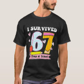 I Survived 67 Days Of School Funny Meme Teacher St Tシャツ (正面)