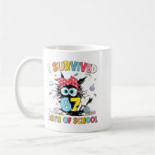I Survived 67 Days Of School Funny Six Seven 6 7 M コーヒーマグカップ (左)
