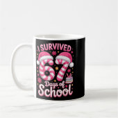 I Survived 67 Days Of School - Funny Teachers Stud コーヒーマグカップ (左)