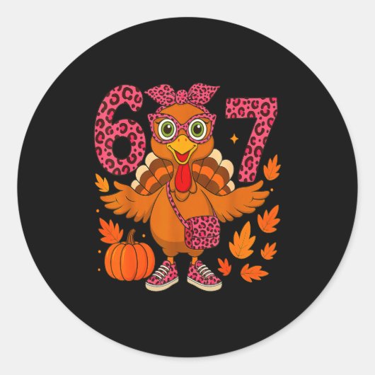 I Survived 67 Days Of School - Funny Teachers Stud ラウンドシール (正面)