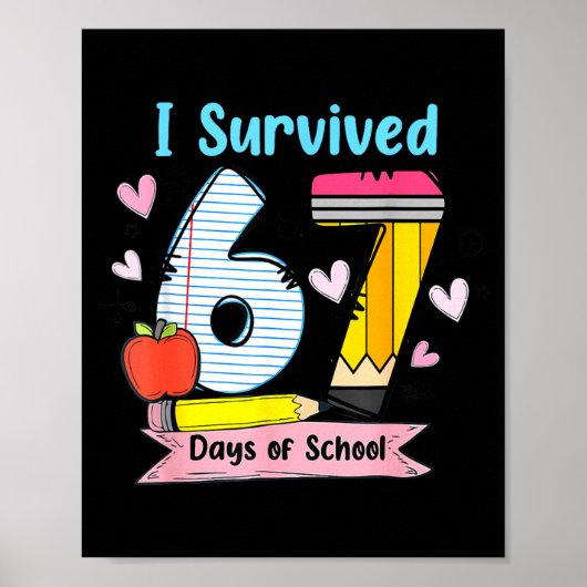 I Survived 67 Days Of School, Funny Teachers Stude ポスター (正面)
