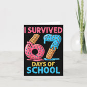 I Survived 67 Days Of School Ice Cream Six Seven T カード (正面)