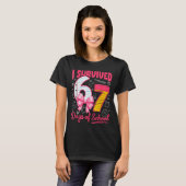 I Survived 67 Days Of School Nk Bow Girls Kids  Tシャツ (正面フル)