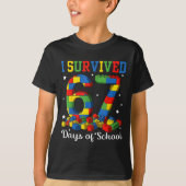 I Survived 67 Days Of School Number 67 Six Seven M Tシャツ (正面)