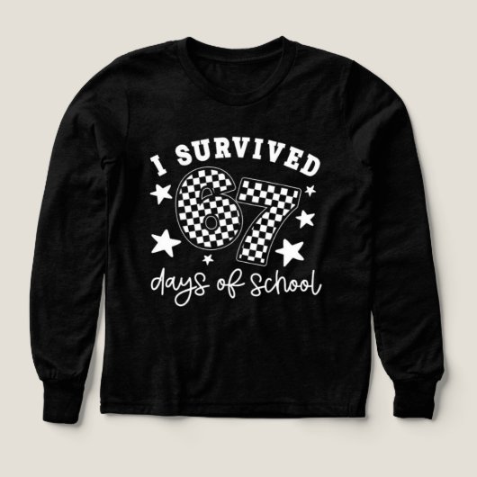 I Survived 67 Days of School PNG | Funny Teacher & (デザイン正面)