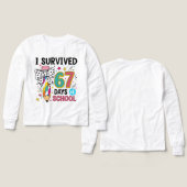 i survived 67 days of school shirt (デザイン 正面＆背面)