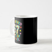 I Survived 67 Days Of School Six Seven Meme Kidste コーヒーマグカップ (正面左)
