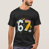 I Survived 67 Days Of School Six Seven Meme Teache Tシャツ (正面)
