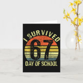I Survived 67 Days Of School Six Seven Teachers St カード (黄色い花)