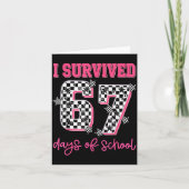 I Survived 67 Days Of School Students Teachers 100 カード (正面)