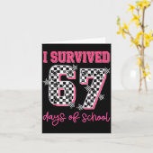 I Survived 67 Days Of School Students Teachers 100 カード (黄色い花)