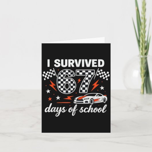 I Survived 67 Days Of School Students Teachers 100 カード (正面)