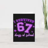 I Survived 67 Days Of School Students Teachers 100 カード (正面)
