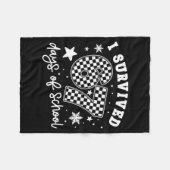 I Survived 67 Days Of School Students Teachers 100 フリースブランケット (正面(横))