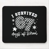 I Survived 67 Days Of School Students Teachers 100 マウスパッド (正面)