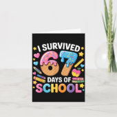 I Survived 67 Days Of School Teacher Student Ice C カード (正面)