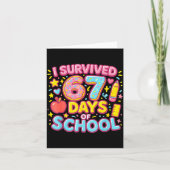 I Survived 67 Days Of School Teachers Students  カード (正面)