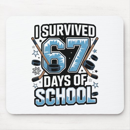 I Survived 67 Days Of School - Teachers Students H マウスパッド (正面)
