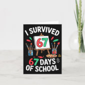 I Survived 67 Days Of School - Teachers Students M カード (正面)
