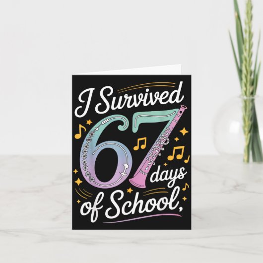 I Survived 67 Days Of School - Teachers Students M カード (正面)