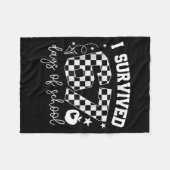 I Survived 67 Days Of School Teachers Students Six フリースブランケット (正面(横))