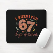I Survived 67 Days Of School Teachers Students Wom マウスパッド (マウス)