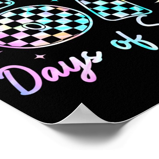 I Survived 67 Days Of School Tie Dye 67th Day Teac ポスター (角)