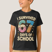 I Survived 67 Days Of School With A Funny Ice Crea Tシャツ (正面)