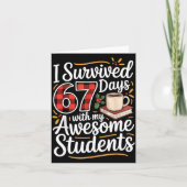 I Survived 67 Days With My Awesome Student Teacher カード (正面)