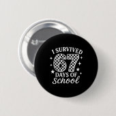 I Survived 67 Six Seven Days Of School Checkered B 缶バッジ (正面&裏面)