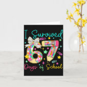 I Survived 67 Six Seven Days Of School Meme Teache カード (黄色い花)