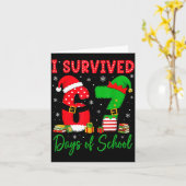 I Survived 67 Six Seven Days Of School Teacher Chr カード (黄色い花)