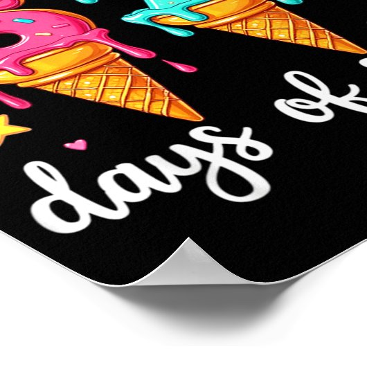 I Survived 67th Days School Drip Ice Cream Funny 6 ポスター (角)