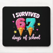 I Survived 67th Days School Drip Ice Cream Funny 6 マウスパッド (正面)