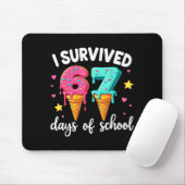 I Survived 67th Days School Drip Ice Cream Funny 6 マウスパッド (マウス)