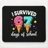 I Survived 67th Days School Drip Ice Cream Funny 6 マウスパッド (正面)