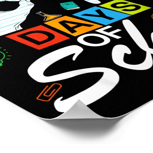 I Survived 6 7 Days Of School With Hands Funny Mem ポスター (角)