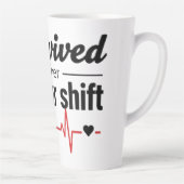 I Survived Another 12-Hour Shift Nurse Coffee Mug カフェラテマグ (右)