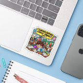 I Survived Another Group Project Barely Funny シール (ノートパソコンとiPhone)