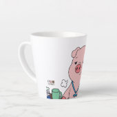I Survived Another Meeting カフェラテマグ (左アングル)
