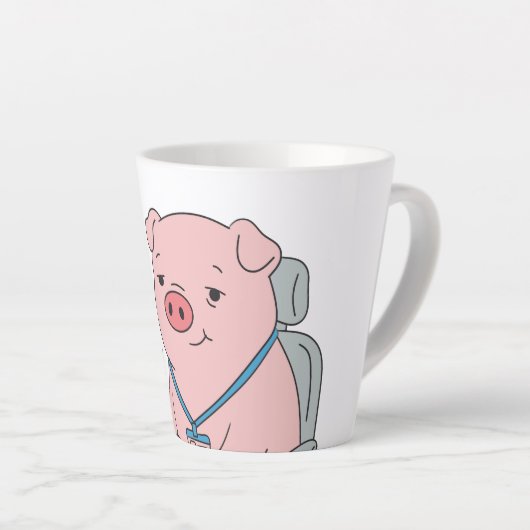 I Survived Another Meeting カフェラテマグ (右アングル)