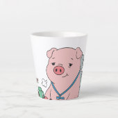 I Survived Another Meeting カフェラテマグ (正面)