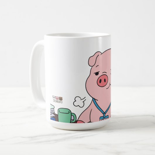 I Survived Another Meeting コーヒーマグカップ (正面左)