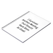 I Survived Another Meeting ノートブック (左側)